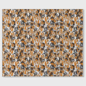 Collage of Guinee Pigs Illustrations Patterned Cadeaupapier (Vlak)