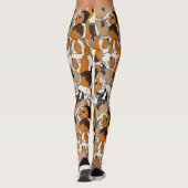 Collage of Guinee Pigs Illustrations Patterned Leggings (Achterkant)