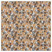 Collage of Guinee Pigs Illustrations Patterned Stof (Swatch)