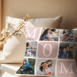 Collage of photos of children, Gift for Mom Kussen