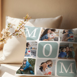 Collage of photos of children, Gift for Mom Kussen