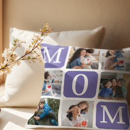 Collage of photos of children, Gift for Mom Kussen