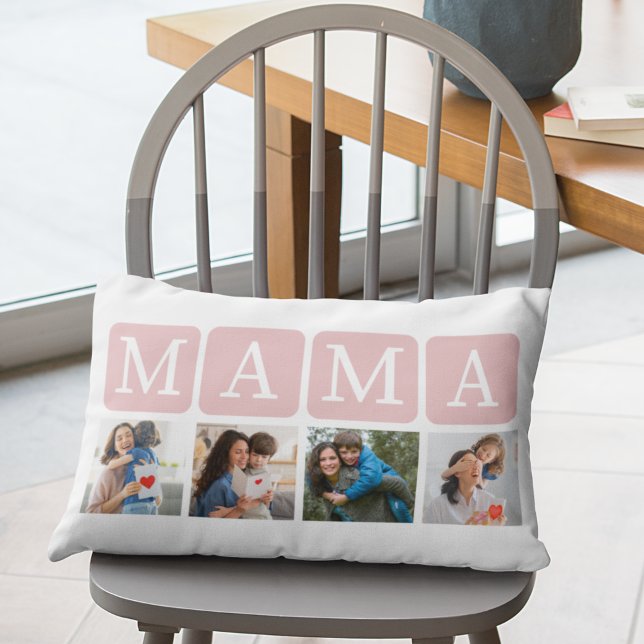 Collage of Photos of children, Gift for Mom Kussen (Creator heeft geüpload)