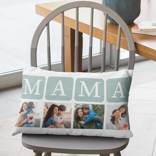 Collage of Photos of children, Gift for Mom Kussen (Creator heeft geüpload)