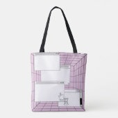 Collage of user interface elements. Cyberpunk and Tote Bag (Achterkant)