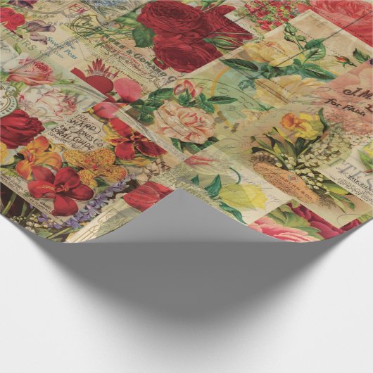 Collage papier voor  zaadpakket (Hoek)