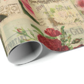 Collage papier voor  zaadpakket (Rol Hoek)