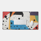 Collage Papier Zwart Stippen Bureaumat (Keyboard & Muis)