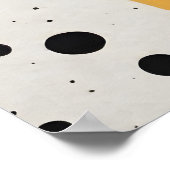 Collage Papier Zwart Stippen Poster (Hoek)