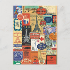 Collage Paris Briefkaart