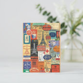 Collage Paris Briefkaart (Staand voorkant)