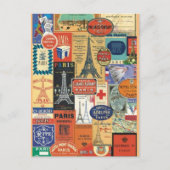Collage Paris Briefkaart (Voorkant)