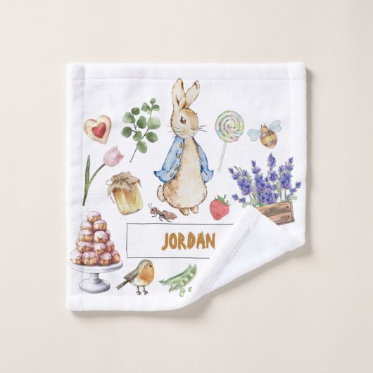 Collage Peter het Konijn Bad Handdoek (Wasdoekje)