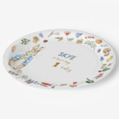 Collage Peter het Konijn Papieren Bordje (Gekanteld)