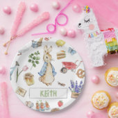 Collage Peter het Konijn Papieren Bordje (Feest)