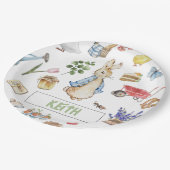 Collage Peter het Konijn Papieren Bordje (Gekanteld)