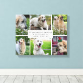 Collage Pets Foto Modern Dog Quote Canvas (Insitu (Houten vloer))