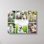 Collage Pets Foto Modern Dog Quote Canvas (Voorkant)