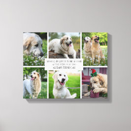 Collage Pets Foto Modern Dog Quote Canvas