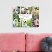 Collage Pets Foto Modern Dog Quote Canvas Afdruk (Insitu (Woonkamer))