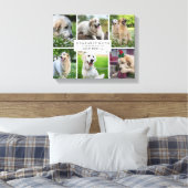 Collage Pets Foto Modern Dog Quote Canvas Afdruk (Insitu (Slaapkamer))