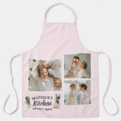 Collage Photo & Mother Kitchen is altijd open Schort (Voorkant)