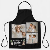 Collage Photo & Mother Kitchen is altijd open Schort (Voorkant)