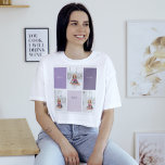 Collage Photo Purple Best Mom Ever Gift T-shirt<br><div class="desc">The Collage Photo Purple Best Mom Ever Gift is a wonderful way to show your appreciation and love for your mother. This gift features a beautiful collage of photos that showcase special memories shared between you and your mom. The collage is designed in a lovely shade of purple, adding a...</div>