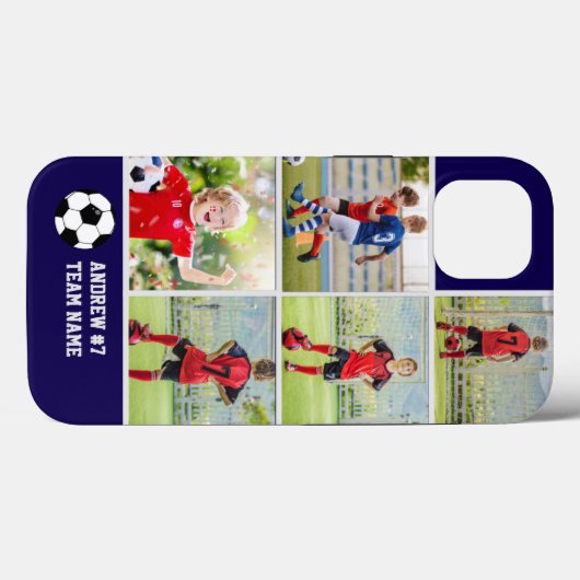 Collage photos Children's Soccer Team  Case-Mate iPhone Case (Achterkant (horizontaal))