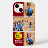 Collage photos Children's Softball Team Red Case-Mate iPhone Case (Achterkant)