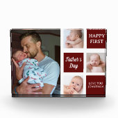 Collage Photos First Father's Day Fotoblokken (Voorkant)