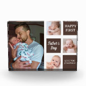 Collage Photos First Father's Day Fotoblokken (Voorkant)