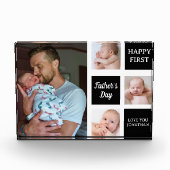 Collage Photos First Father's Day Fotoblokken (Voorkant)