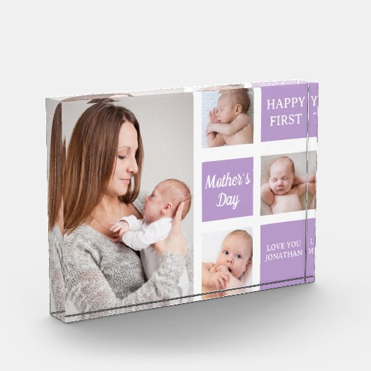 Collage Photos First Mother's Day Fotoblokken (Links)