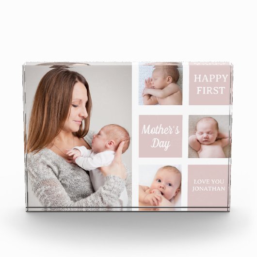 Collage Photos First Mother's Day Fotoblokken (Voorkant)