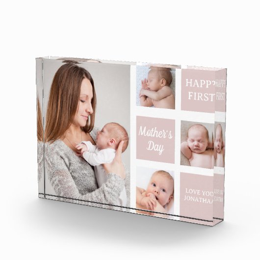 Collage Photos First Mother's Day Fotoblokken (Rechts)