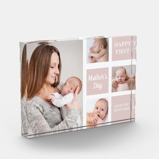 Collage Photos First Mother's Day Fotoblokken (Links)