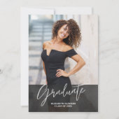 Collage Photos Modern and Minimalist Graduation Kaart (Voorkant)