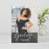 Collage Photos Modern and Minimalist Graduation Kaart (Staand voorkant)