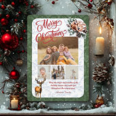 Collage Pine Needle Merry Christmas Feestdagenkaart