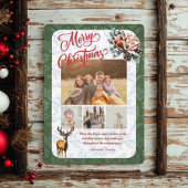 Collage Pine Needle Merry Christmas Feestdagenkaart