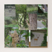 Collage Puzzle: Deer dikker Legpuzzel (Verticaal)
