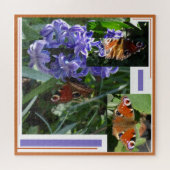 Collage Puzzle: Peacock Butterfly Legpuzzel (Horizontaal)