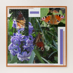 Collage Puzzle: Peacock Butterfly Legpuzzel