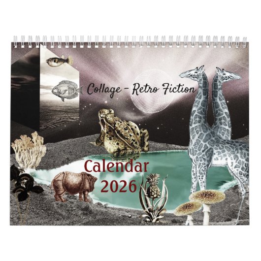 Collage - Retro Fictie Kalender (Hoes)