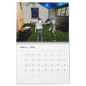Collage - Retro Fiction Calendar Kalender (Feb 2026)