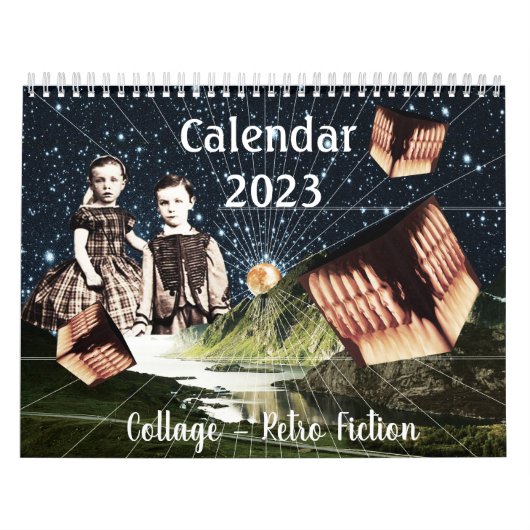 Collage - Retro Fiction Calendar Kalender (Hoes)