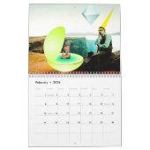 Collage - Retro Fiction Calendar Kalender (Feb 2026)