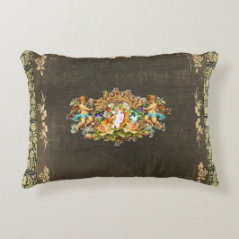  collage Retro met kant en bloemen Accent Kussen