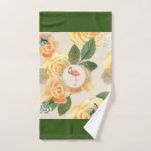  collage Retro met kant en bloemen Bad Handdoek (Handdoek)